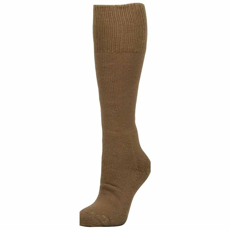 thorlos mens Mcb Max Cushion Over the Calf Military Combat Boot Sock, Coyote Brown, Large US - Image 4